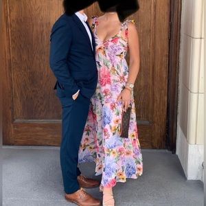 Express floral maxi dress